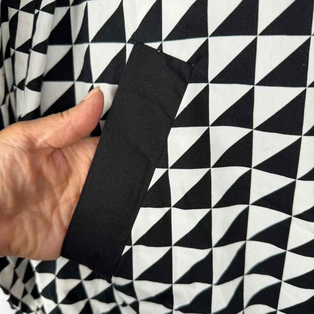 Blvck Scvle Bomber Jacket Mens Large Black White Lightweight Checkered Flag SKA